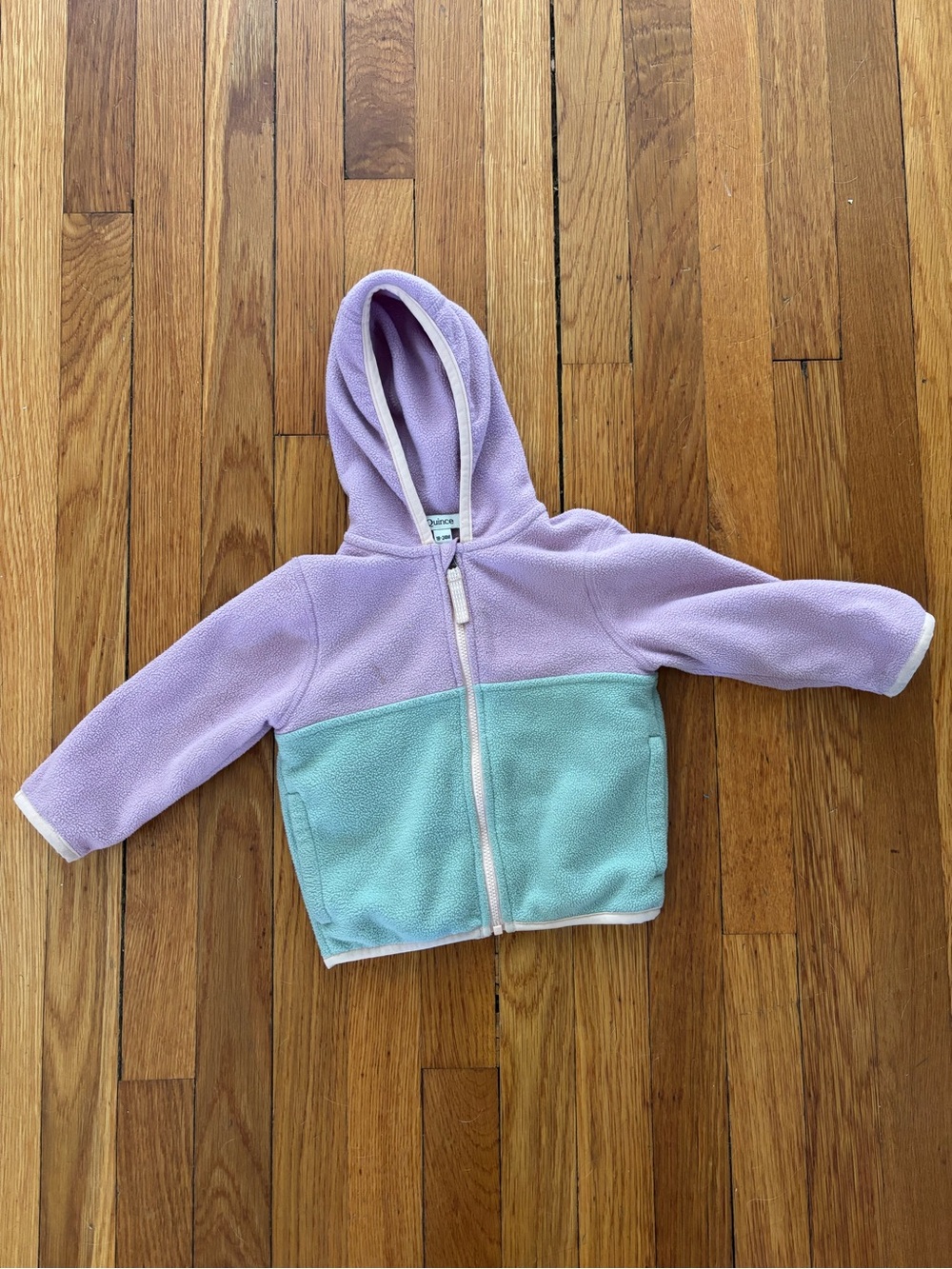 Quince Kids Two-Tone Hooded Fleece